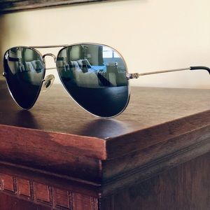 RayBan silver reflective sunglasses
